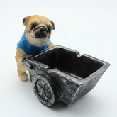 DOG WITH BLUE T-SHIRT ASHTRAY 1CT
